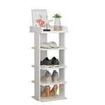 5 Tiers Shoe Rack Organizer Storage Stand Shelf Space Saving White, WH0617