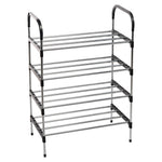 4 Tiers Shoe Rack Organizer Stackable Space Saving Shoe Shelf, WH0731