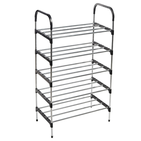 5 Tiers Shoe Rack Organizer Stackable Space Saving Shoe Shelf, WH0732