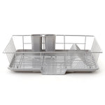 Metal Dish Drying Rack Dish Drainer Rack with a Removable Tray, WH0758