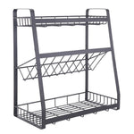 Kitchen Freestanding 3 Tier Spice Rack Kitchen Utensils Storage Rack, WH0805