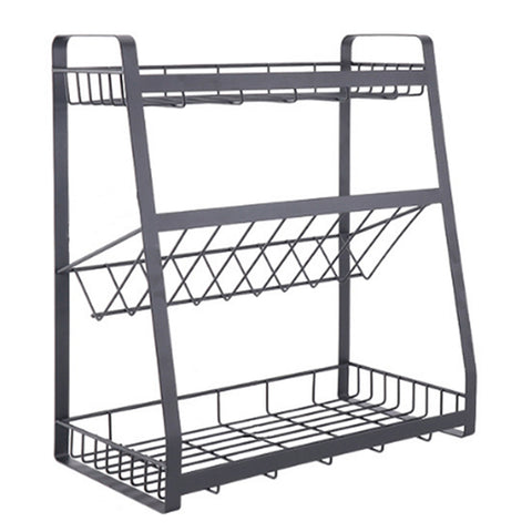 Kitchen Freestanding 3 Tier Spice Rack Kitchen Utensils Storage Rack, WH0805