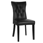 Livingandhome Set of 2 Leather High Backrest Dining Chairs, ZH0164