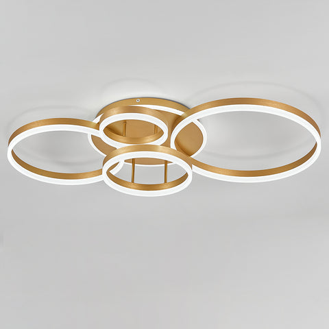 Livingandhome Classic Golden Loops Energy Efficient LED Ceiling Light, LG0607