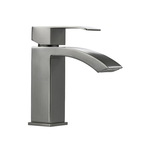 Livingandhome Modern Bathroom Mixer Tap Single Handle Stainless Steel, DM0362