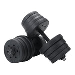 Adjustable Set of 2 Weights Dumbbells for Home Gym, DM0196