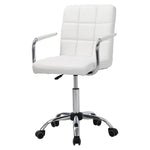 Mid Back Faux Leather with Chrome Base, FI0293