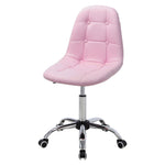 Contemporary PU Leather Chrome Base Swivel Office Chair, FI0215