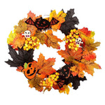 Livingandhome Realistic Halloween Decoration Wreath with LED Lights, SP0853