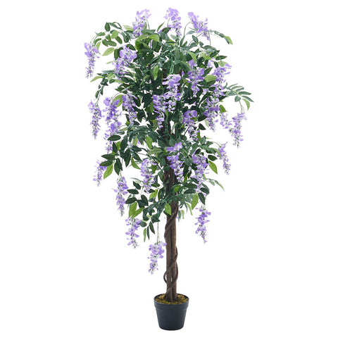 Livingandhome 150cm Artificial Realistic Blossom Tree Bean Flower in Pot, PM1215