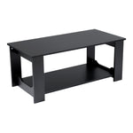 Livingandhome Simple Coffee Table 2 Tier Tea Table Wooden Living Room, DM0372