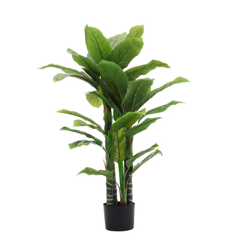 Livingandhome Artificial Tropical Plant with Plastic Flowerpot Home and Office Plant Decoration, PM0809