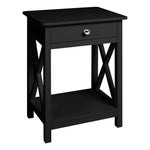 Wooden One Drawer Bedside Table, FI0091