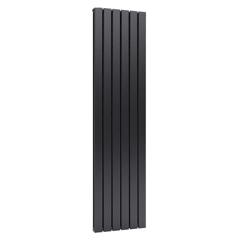 Livingandhome Steel Smoke Grey Vertical Tall Radiator with Double Panel, DM0390