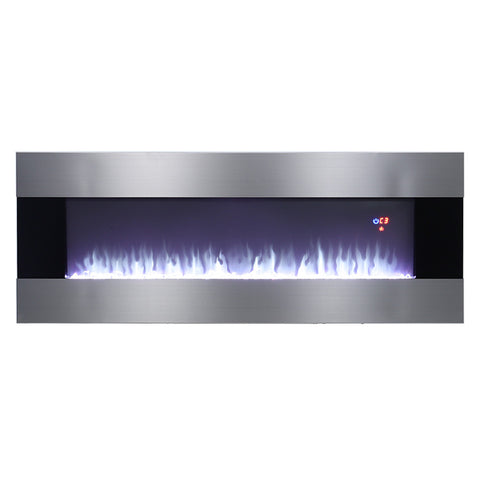 Wall Mounted Electric Fireplace with Multi-color Flames, PM1151