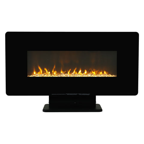 Electric Freestanding and Wall Mounted Fireplace with Stand, PM0974