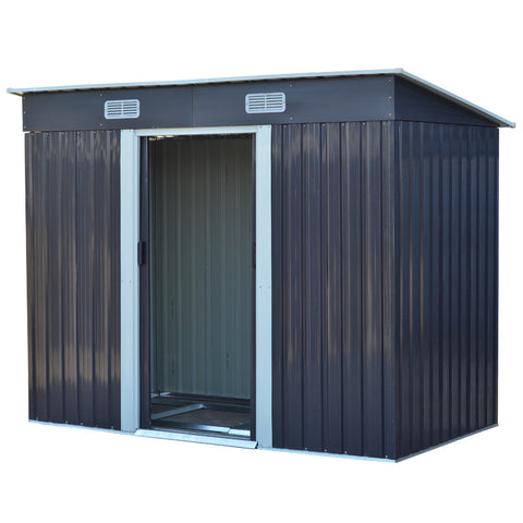 Compact Metal Storage Tool Shed for Garden Patio, PM0074PM0075