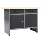 Steel Work Bench with Drawers and Lockable Cabinets, AI0749