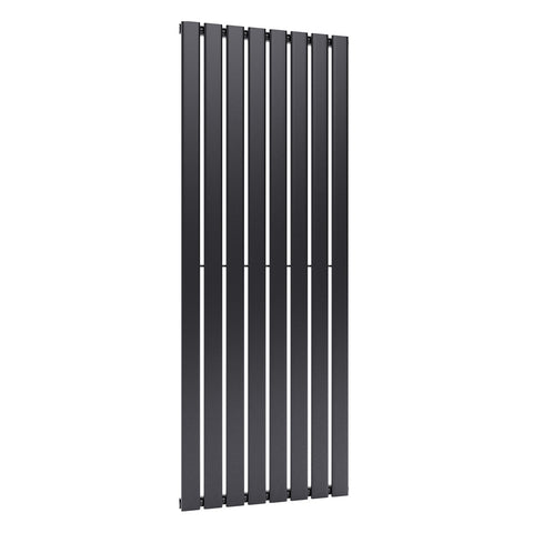 Livingandhome Steel Smoke Grey Vertical Tall Radiator with Single Panel, DM0382