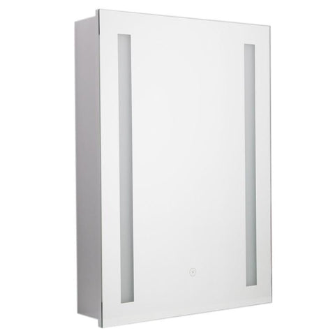 Livingandhome Wall Mounted Bathroom LED Mirror Medicine Cabinet with Shelves, JM0458