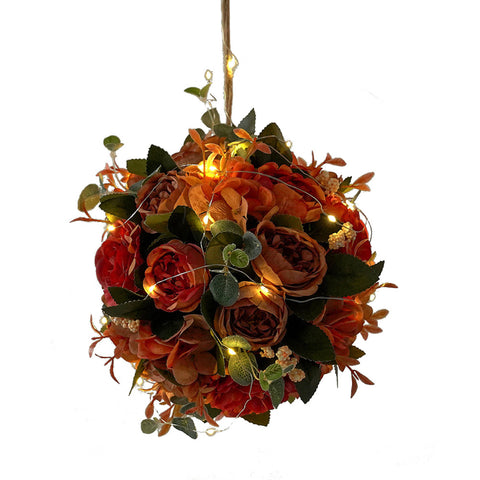 Creative 20 CM Rope Hanging Artificial Hydrangea Peony Flower Ball, SC0537