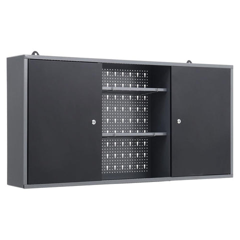 Wall Mounted Lockable Pegboard Tool Cabinet, AI0748