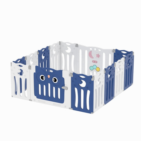 Foldable Baby Kid Playpen 14 Panel Safety Play Yard Home Activity Center, FI0271