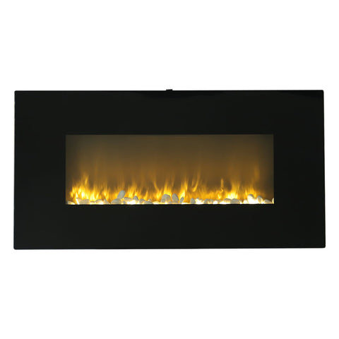 Modern Wall Mounted Electric Fireplace with Remote Control for Living Room, PM0975