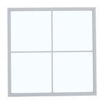 Classic Window Mirror Wall Accent Metal Framed Mirror, FI0407