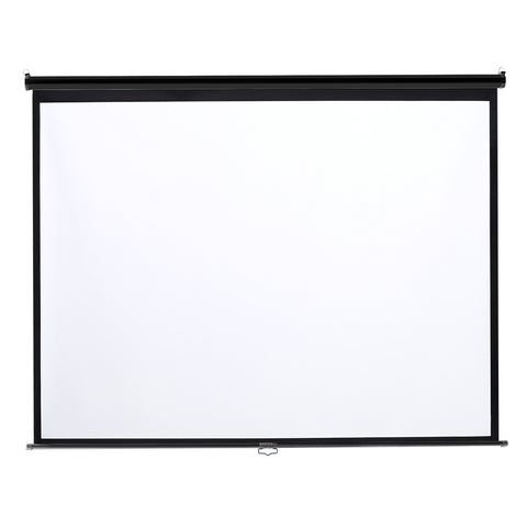 60" 4:3 Projector Screen with Manual Pull Down for Home Theater, AI0726